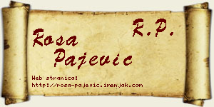 Rosa Pajević vizit kartica